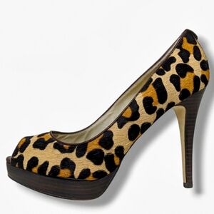 MICHAEL Michael Kors | Lonna Leopard Print Calf Hair Pumps Women's Size 8.5